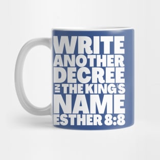 Esther 8-8 Purim Bible Story Write Another Decree Mug